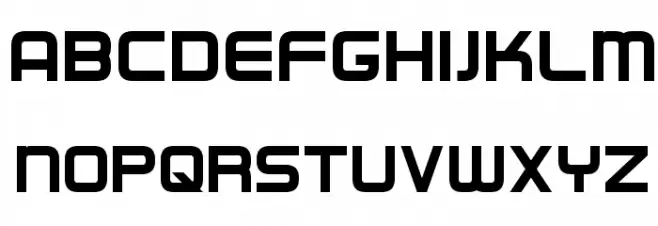Regen Font UPPERCASE