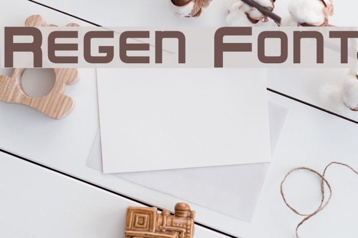 Regen Font examples