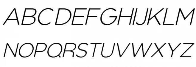 Regencie Light Alt Oblique Schriftart Groß