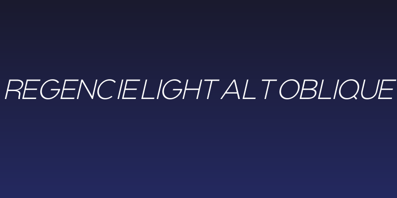 Regencie Light Alt Oblique Social Header