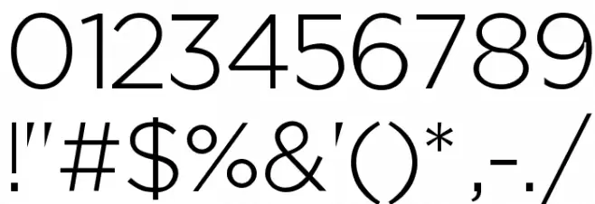 Regencie Light Alt Font OTHER CHARS