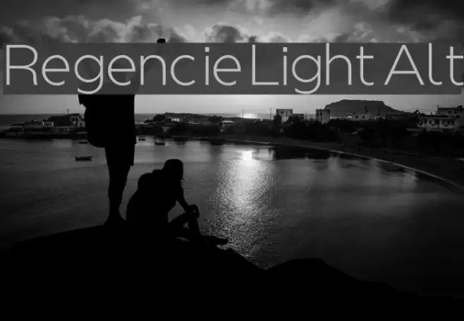 Regencie Light Alt Font examples