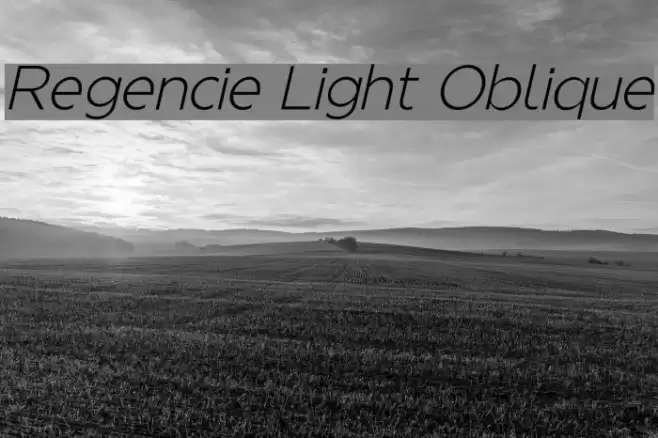 Regencie Light Oblique examples