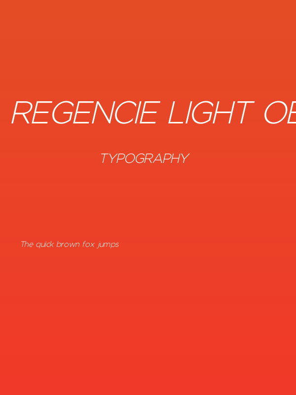 Regencie Light Oblique Poster
