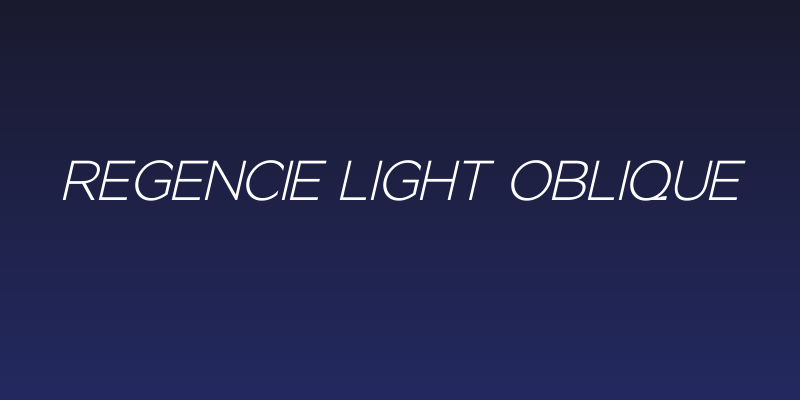 Regencie Light Oblique Social Header