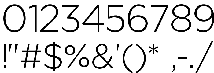 Regencie Light Font OTHER CHARS