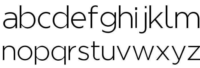 Regencie Light Font LOWERCASE