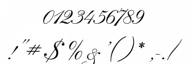 RegencyScriptFLF Font OTHER CHARS