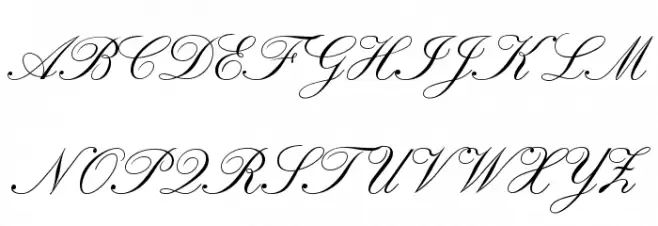 RegencyScriptFLF Fuentes MAYÚSCULAS