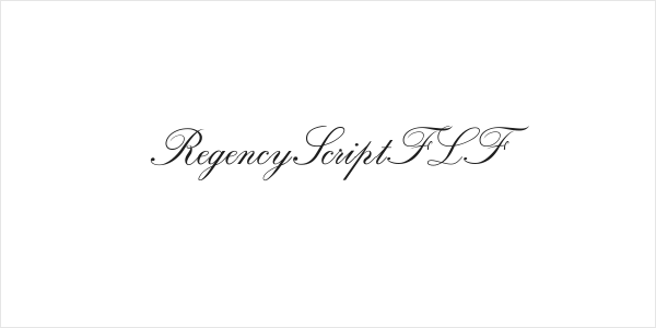 RegencyScriptFLF Logo