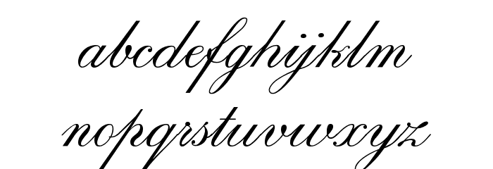 RegencyScriptFLF Font LOWERCASE