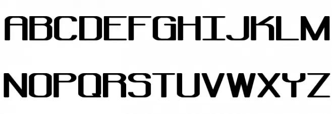 Regenerate BRK フォント 大文字