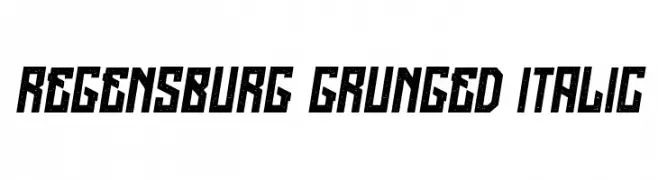 Regensburg Grunged Italic  Descarca Fonturi Gratis