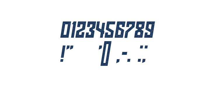 Regensburg Grunged Italic Other Characters