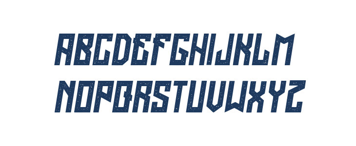 Regensburg Grunged Italic Lowercase