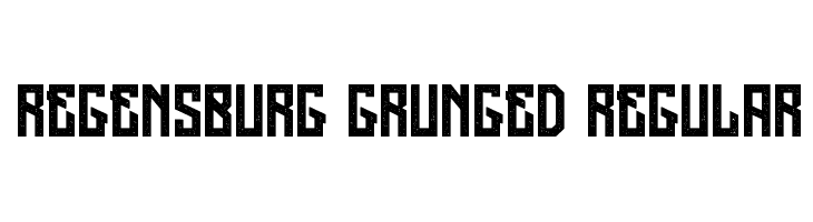 Regensburg Grunged Regular  font caratteri gratis