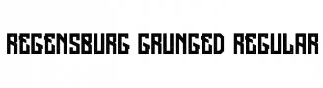 Regensburg Grunged Regular  नि: शुल्क फ़ॉन्ट्स डाउनलोड