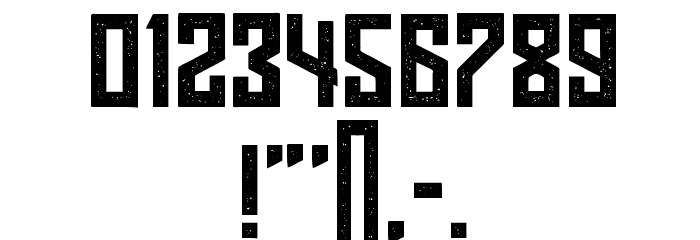 Regensburg Grunged Regular Font OTHER CHARS