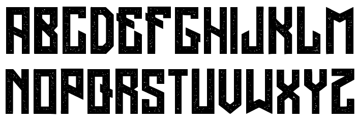 Regensburg Grunged Regular Font LOWERCASE