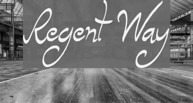 Regent Way Font examples