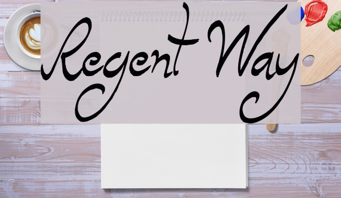 Regent Way Font examples