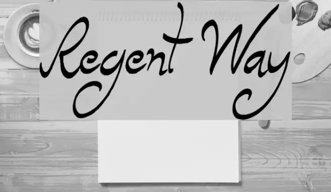 Regent Way Font examples