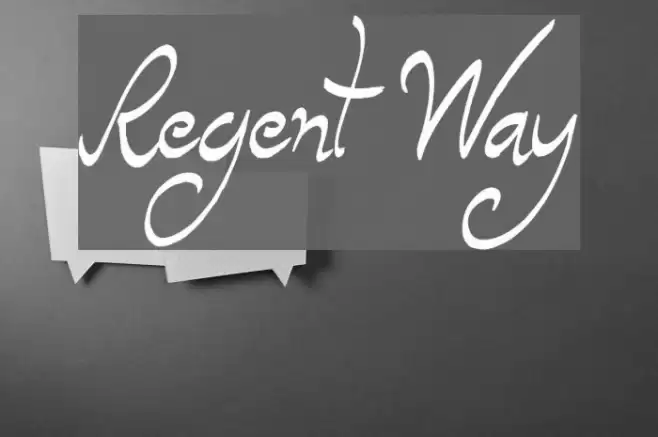 Regent Way Font examples