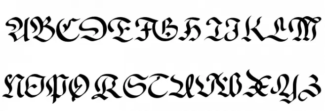 RegentUNZ Schriftart Groß