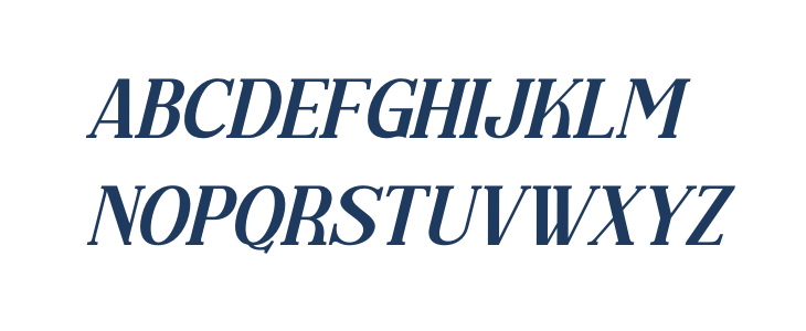 Regflina DEMO VERSION Italic Uppercase
