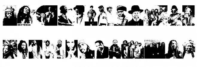 Reggae Greatests Schriftart Groß