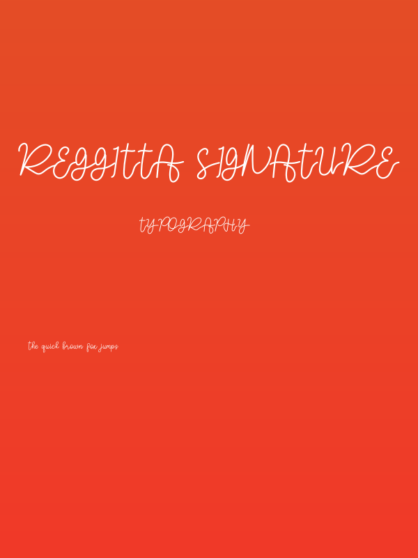 Reggitta Signature Poster