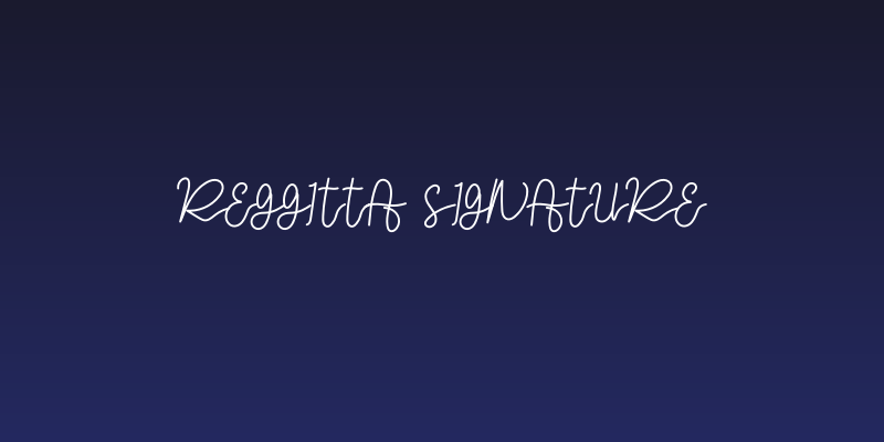 Reggitta Signature Social Header