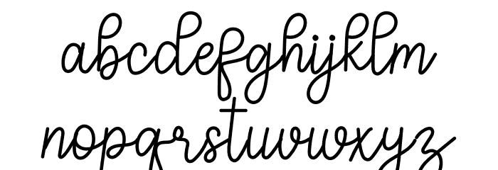 Reggitta Signature Font LOWERCASE