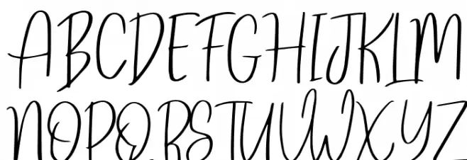 ReghinaFont フォント 大文字