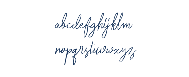 ReghinaFont Lowercase