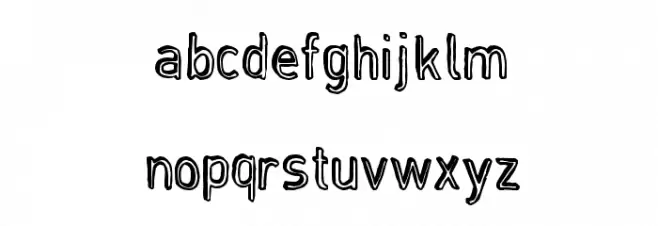 RegimeChange Font LOWERCASE