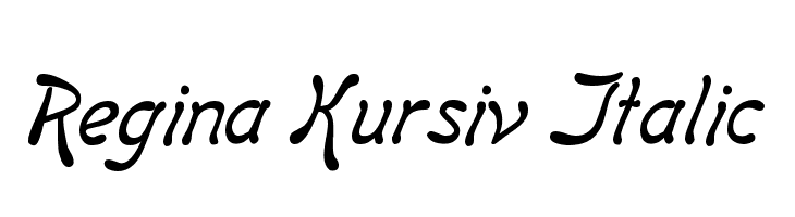 Regina Kursiv Italic  フリーフォントのダウンロード