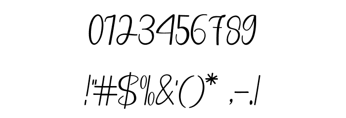 Regina Lover Font OTHER CHARS