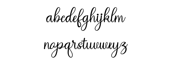 Regina Lover Font LOWERCASE