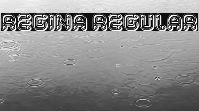 Regina Regular Font examples