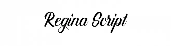 Regina Script  les polices de caractères gratuit tlcharger