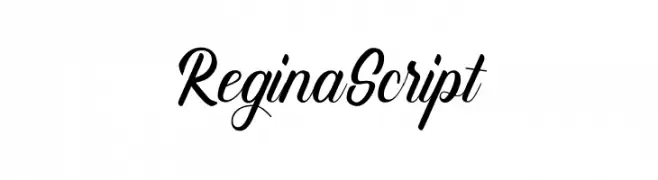 Regina Script  フリーフォントのダウンロード