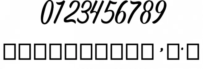 Regina Script Font OTHER CHARS