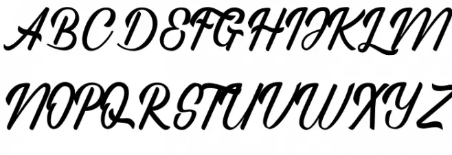 Regina Script Schriftart Groß