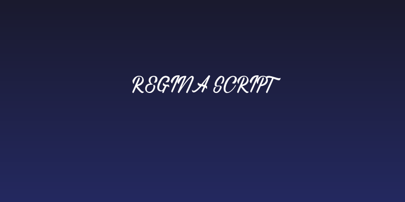 Regina Script Social Header