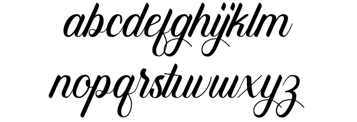 Regina Script Font LOWERCASE