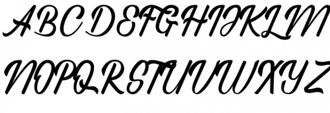 Regina Script Schriftart Groß