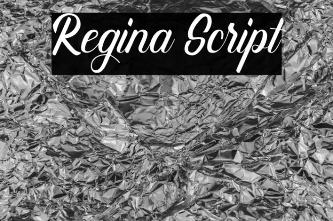 Regina Script Font examples
