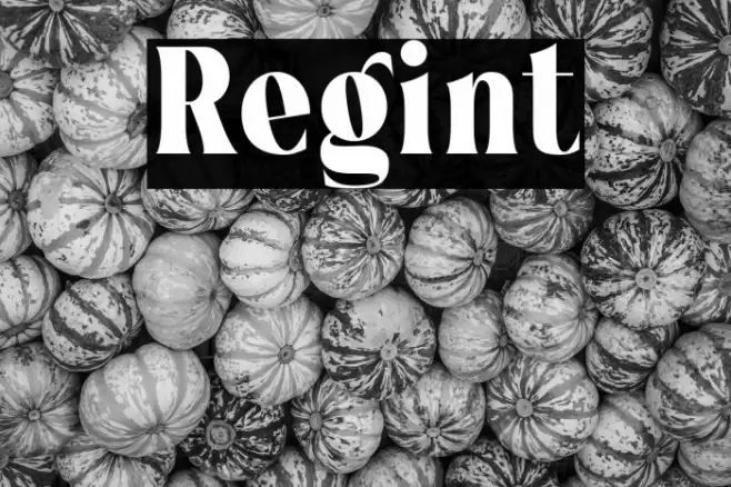 Regint Font examples