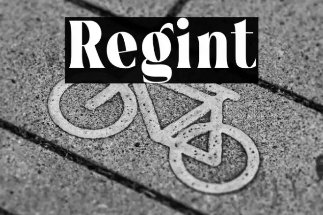 Regint Font examples